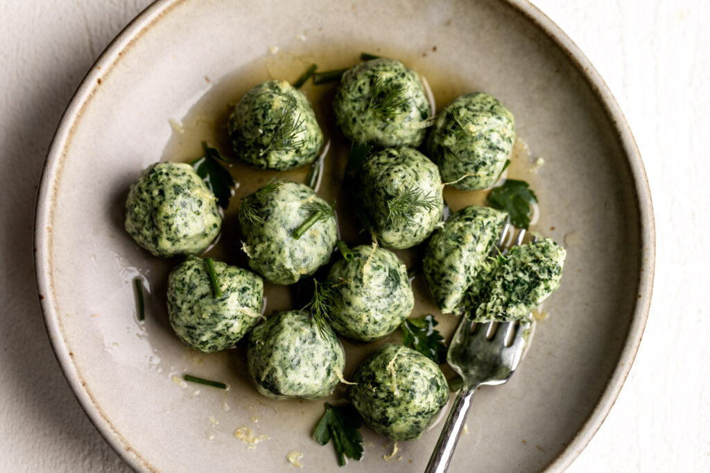 Florentine Spinach and Ricotta Gnudi