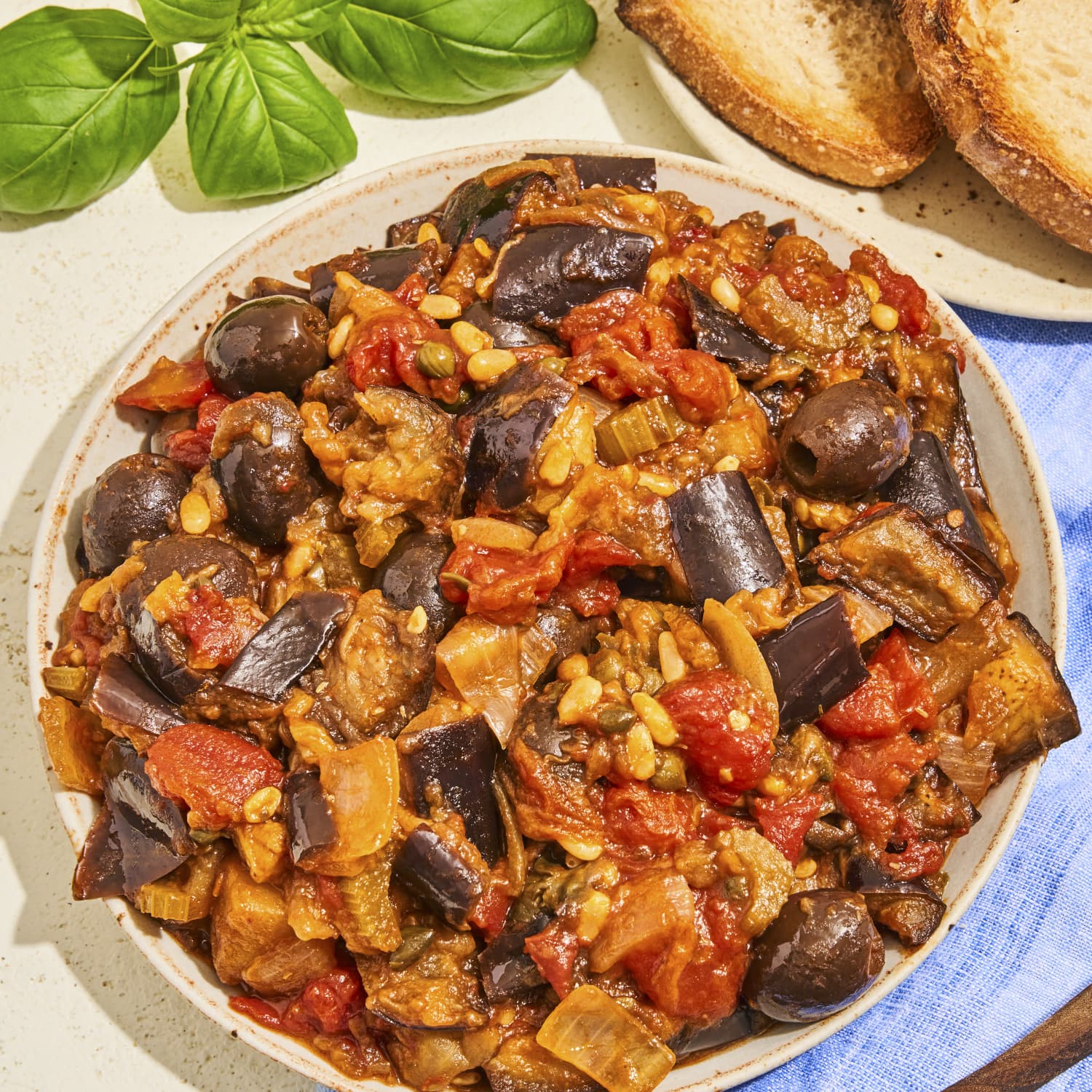 Popular Italian food originated in Sicily Caponata