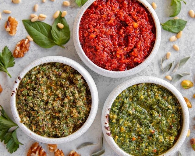 VARIATIONS OF PESTO