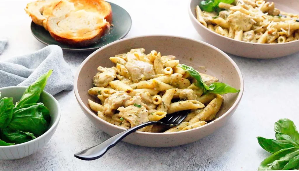 COLD PISTACHIO PESTO PASTA SALAD