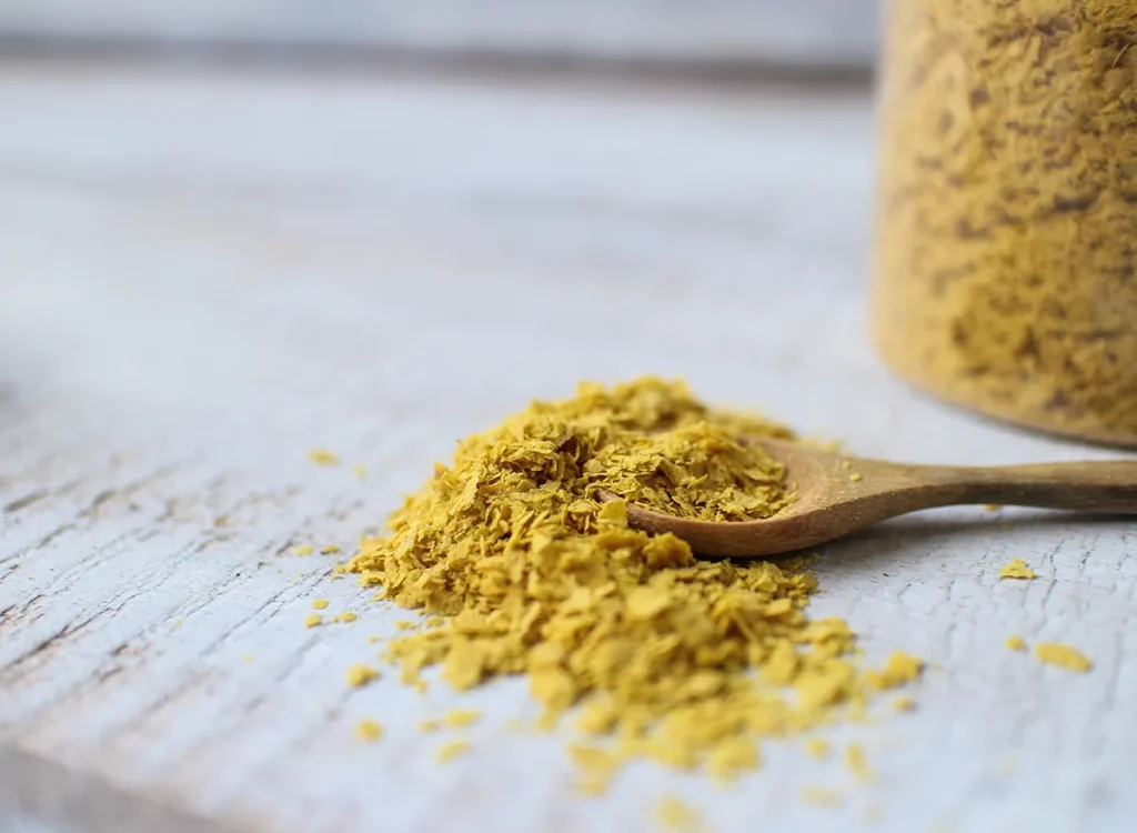 Nutritional yeast is a popular vegan substitute for cheese