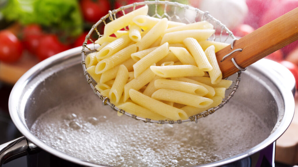 Cooking time varies depending on the type and thickness of the pasta