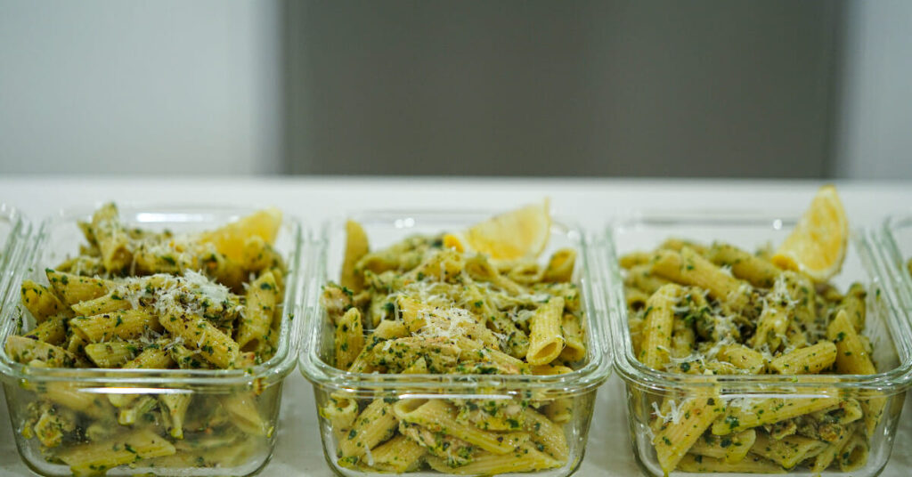 Meal Prep with Pesto