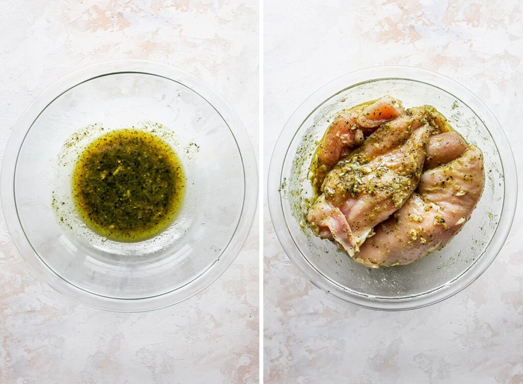 Pesto as a Marinade for Fish and Chicken