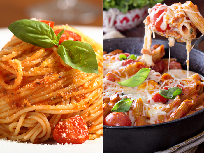 real italian food vs american italian food