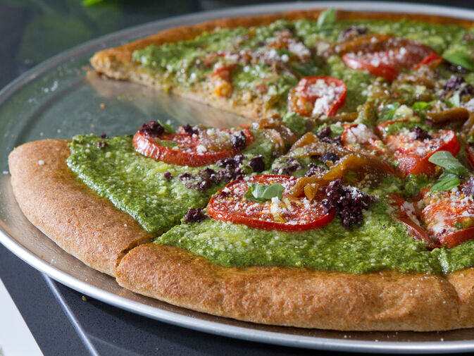 Pesto pizza