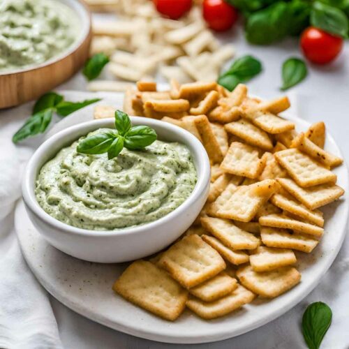 Basil Pesto As Dips