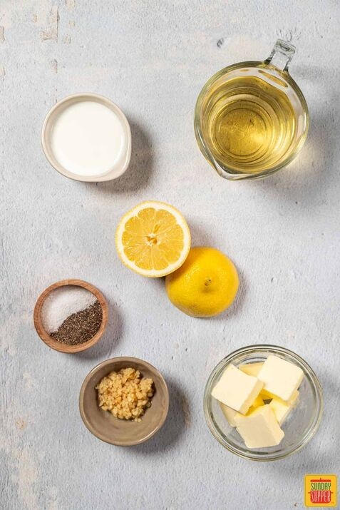 Preparing the Ingredients forLemon Butter Sauce