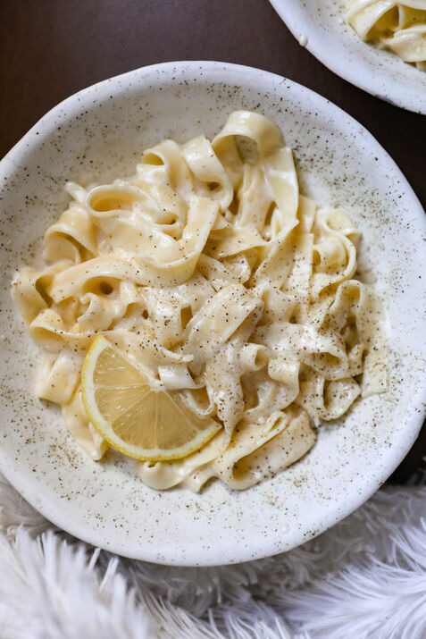 Tagliatelle with butter sauce