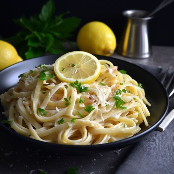 Linguine with butter sauce