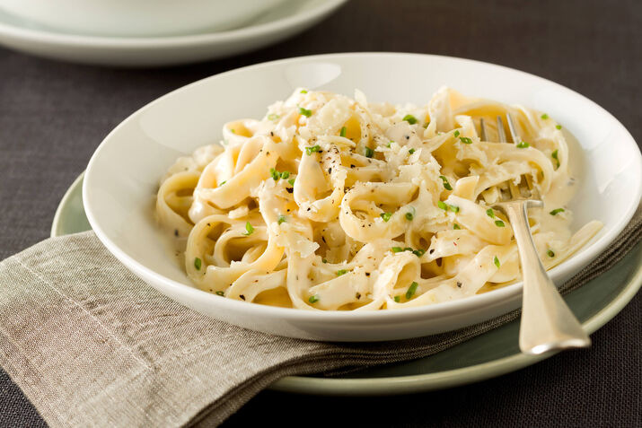 Creamy Butter Sauce with  linguine pasta