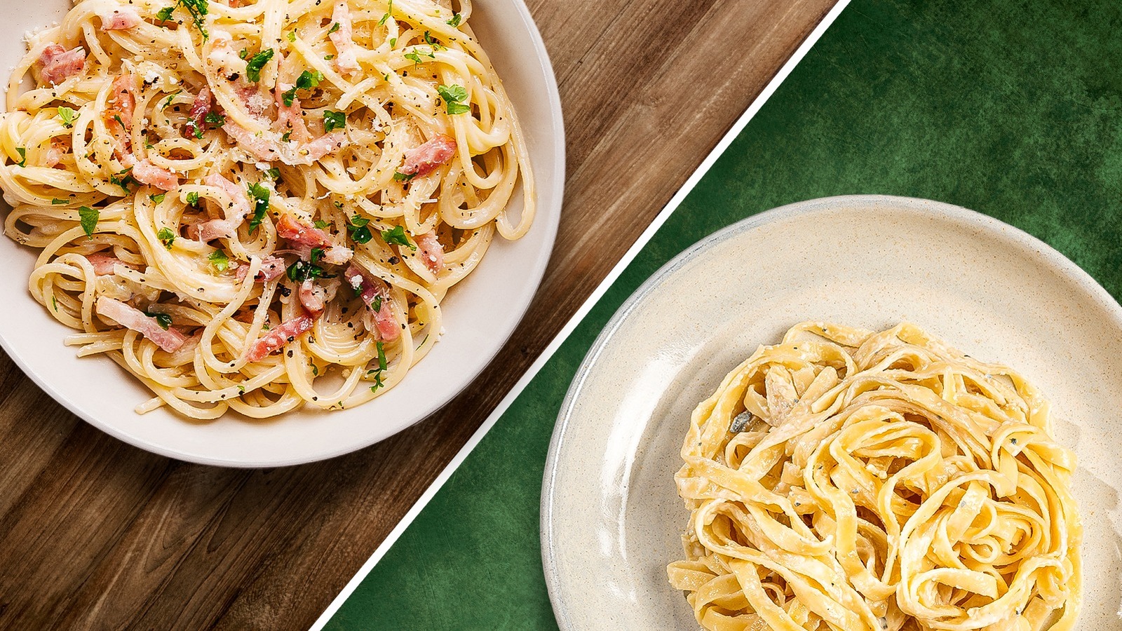 THE DIFFERENCE BETWEEN CARBONARA AND ALFREDO EXPLAINED